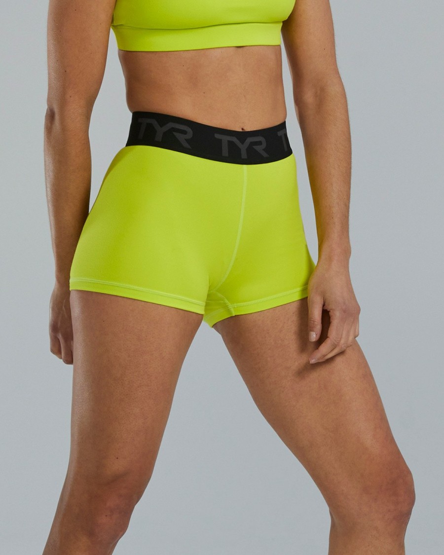 Women TYR Sport Shorts | Tyr Base Kinetic Women'S 2" Mid-Rise Logo Short