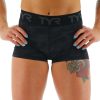 Women TYR Sport Shorts | Tyr Base Kinetic Women'S Mid-Rise 2" Logo Short - Blackout Camo