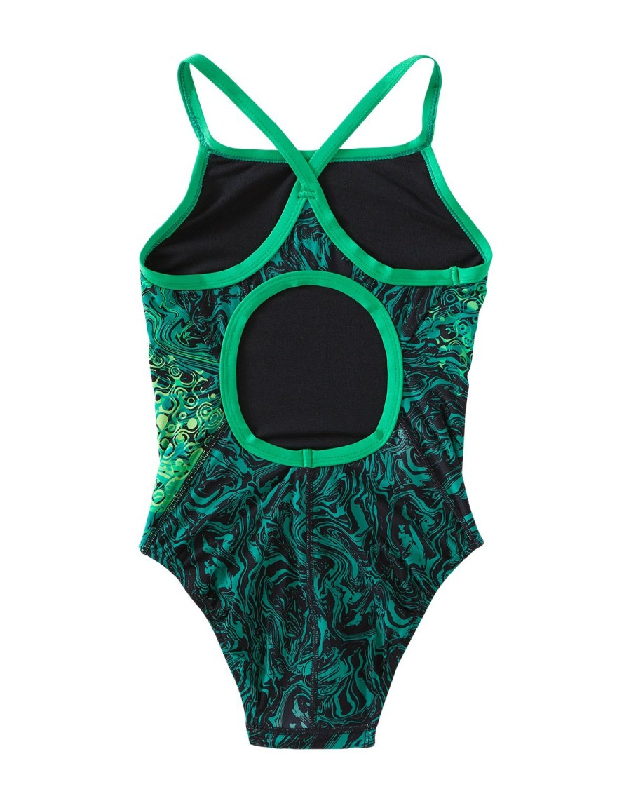 Kids TYR Sport Competition Swimwear | Tyr Durafast Elite® Girls' Diamondfit Swimsuit - Chroma