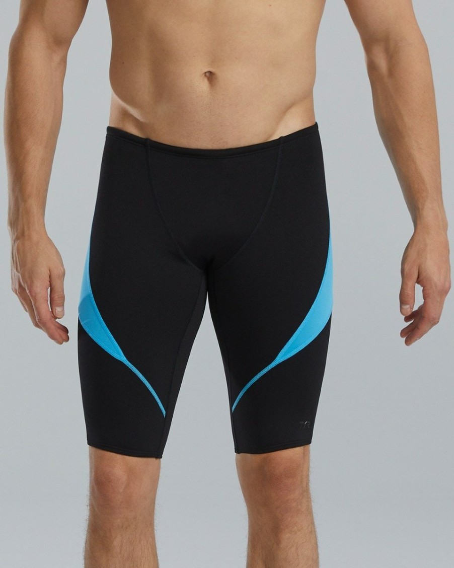 Men TYR Sport Training Suits | Tyr Durafast Elite® Men'S Curve Splice Jammer Swimsuit - Solid