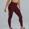 Women TYR Sport Leggings | Tyr Joule Elite Women'S High-Waisted 25" Leggings - Solid