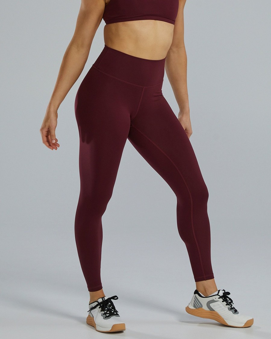 Women TYR Sport Leggings | Tyr Joule Elite Women'S High-Waisted 25" Leggings - Solid