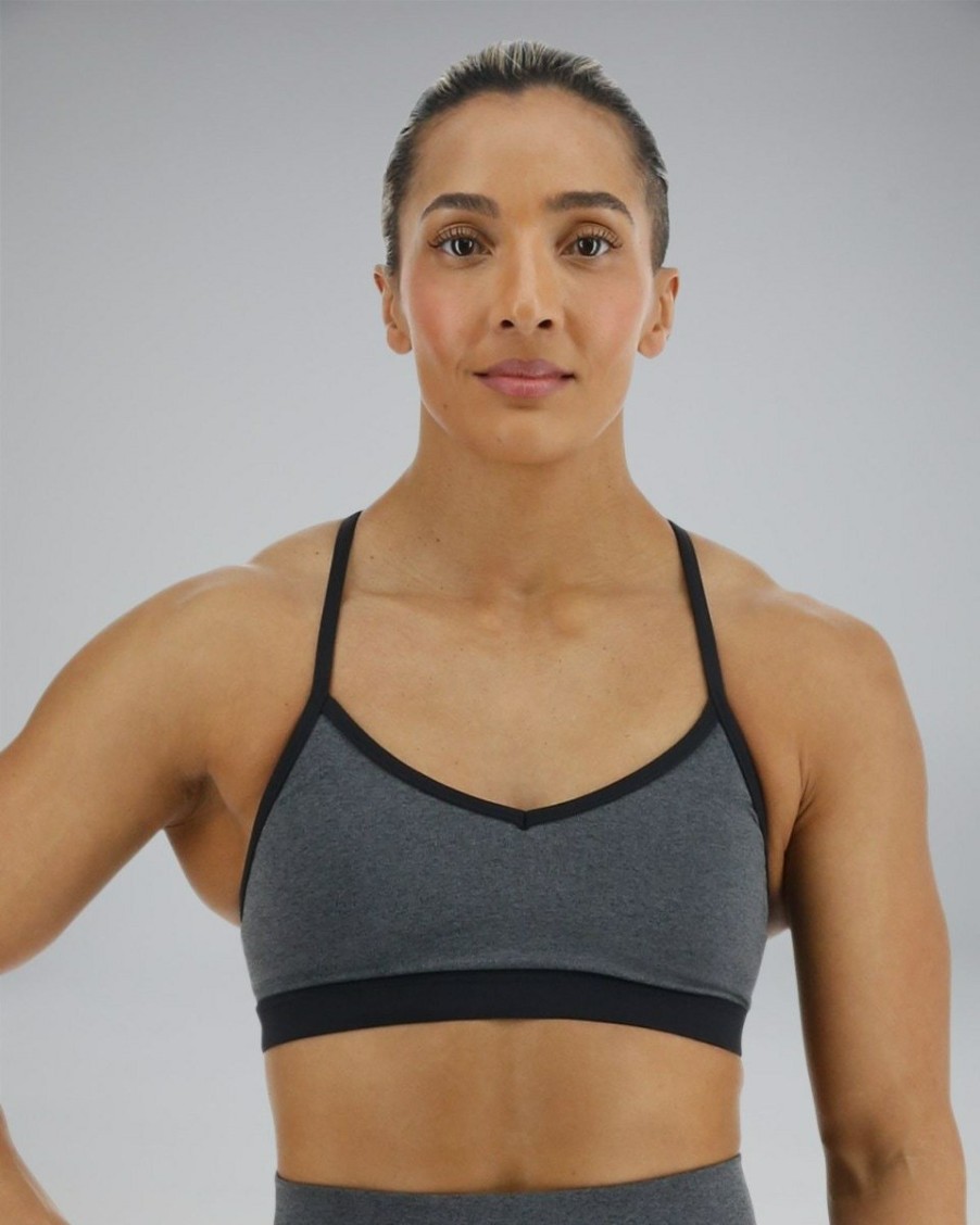 Women TYR Sport Sports Bras | Tyr Base Kinetic Women'S V-Neck Sports Bra - Solid