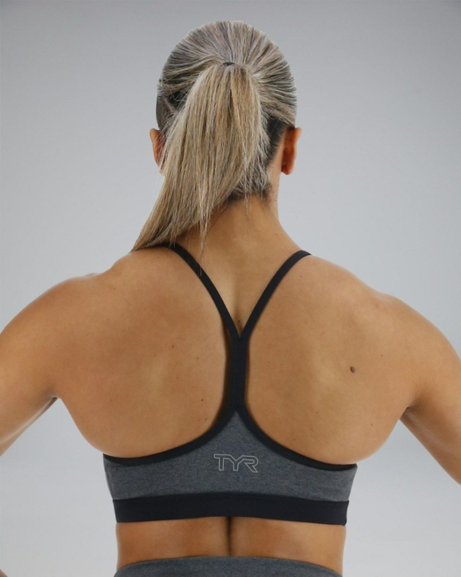 Women TYR Sport Sports Bras | Tyr Base Kinetic Women'S V-Neck Sports Bra - Solid