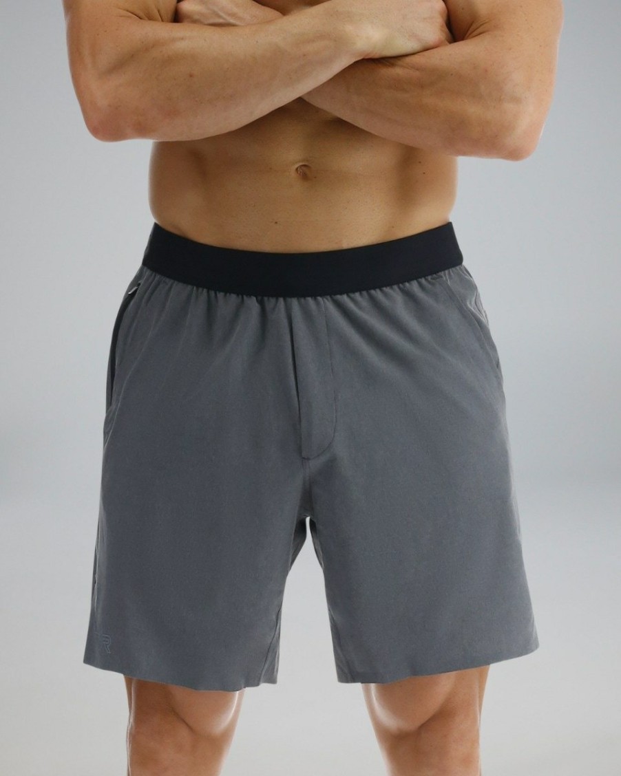 Men TYR Sport Shorts | Tyr Hydrosphere Men'S Unlined 7" Unbroken Shorts - Solid