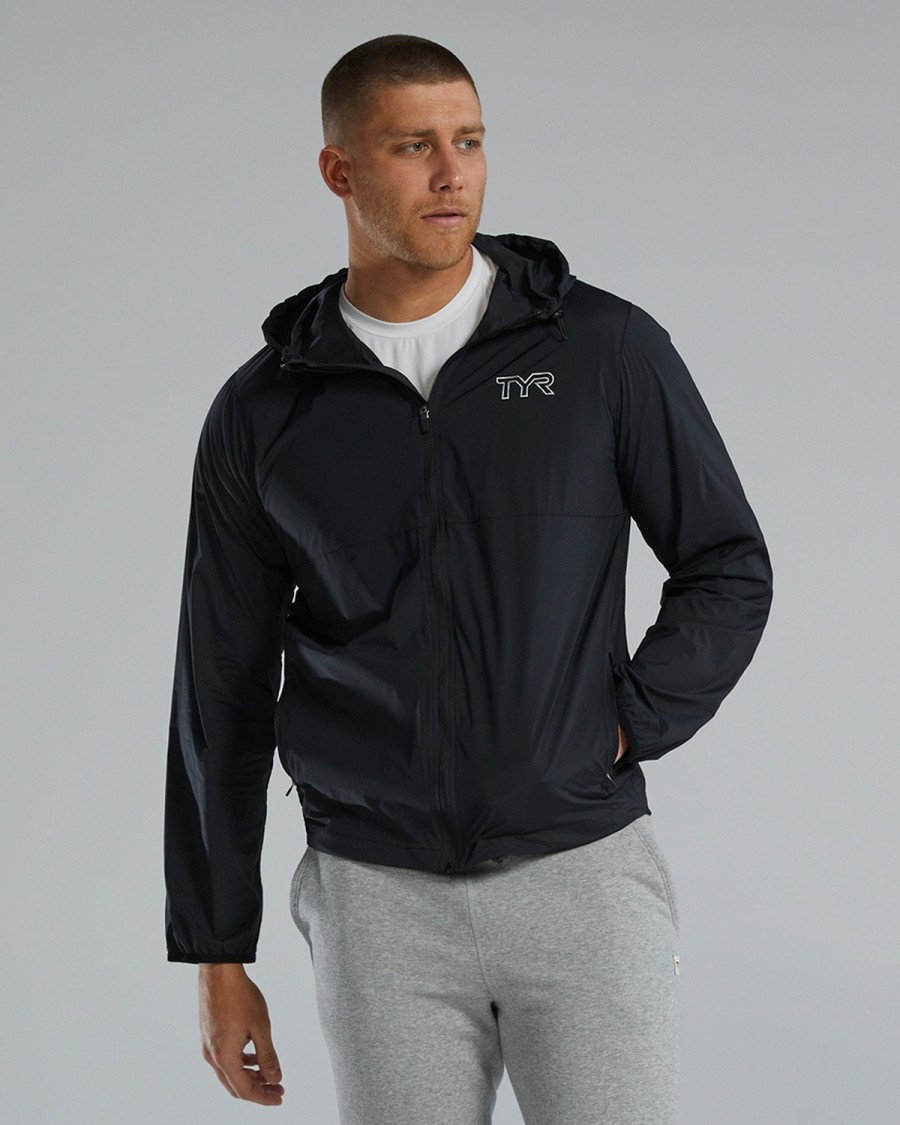 Men TYR Sport Outerwear | Tyr Hydrosphere Men'S Atlas Windbreaker Jacket