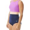 Women TYR Sport One Piece|Controlfit Suits | Tyr Durafast Elite® Women'S Controlfit Swimsuit - Splice Belted