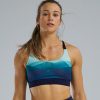 Women TYR Sport Sports Bras | Tyr Base Kinetic Women'S Dual Strap Sports Bra - Forge