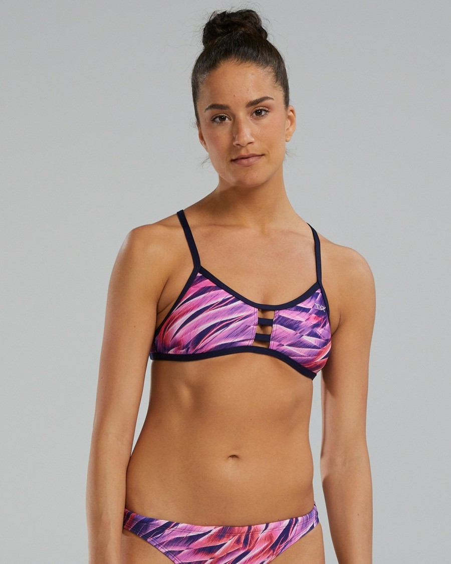 Women TYR Sport Two Piece|Training Suits | Tyr Durafast Elite® Women'S Pacific Tieback Top - Falcon