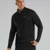 Men TYR Sport Shirts | Tyr Men'S Sls Long Sleeve1 4 Zip- Solid