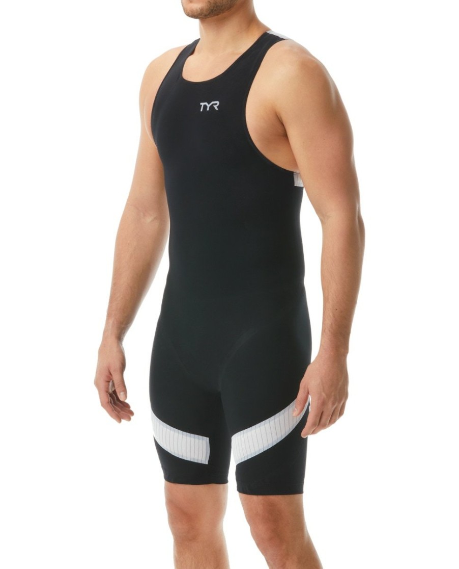 Men TYR Sport Triathlon | Tyr Men'S Zip-Back Tri-Suit - Carbon