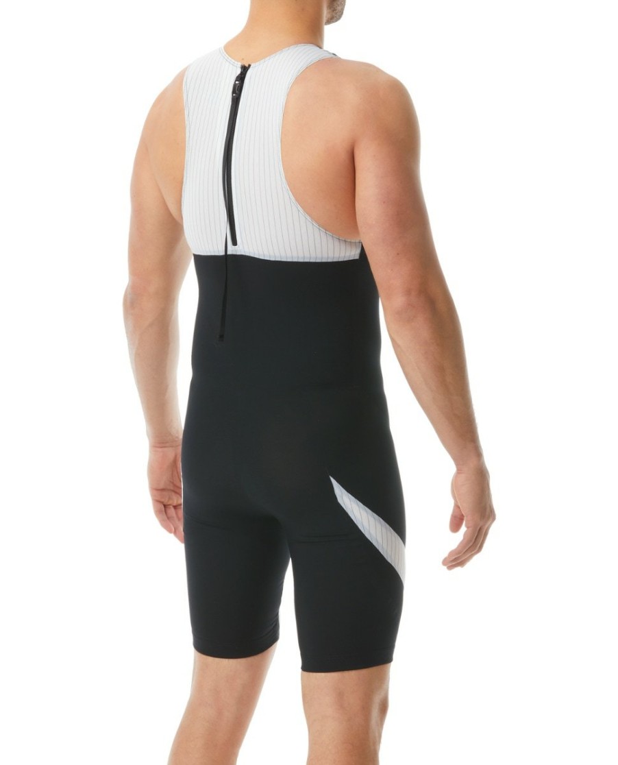 Men TYR Sport Triathlon | Tyr Men'S Zip-Back Tri-Suit - Carbon