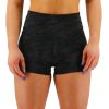 Women TYR Sport Shorts | Tyr Base Kinetic Women'S High-Rise 2" Shorts - Blackout Camo