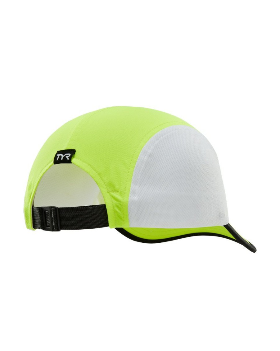 Men|Women TYR Sport Hats & Headwear | Tyr Pace Running Cap - Attak Yellow Logo