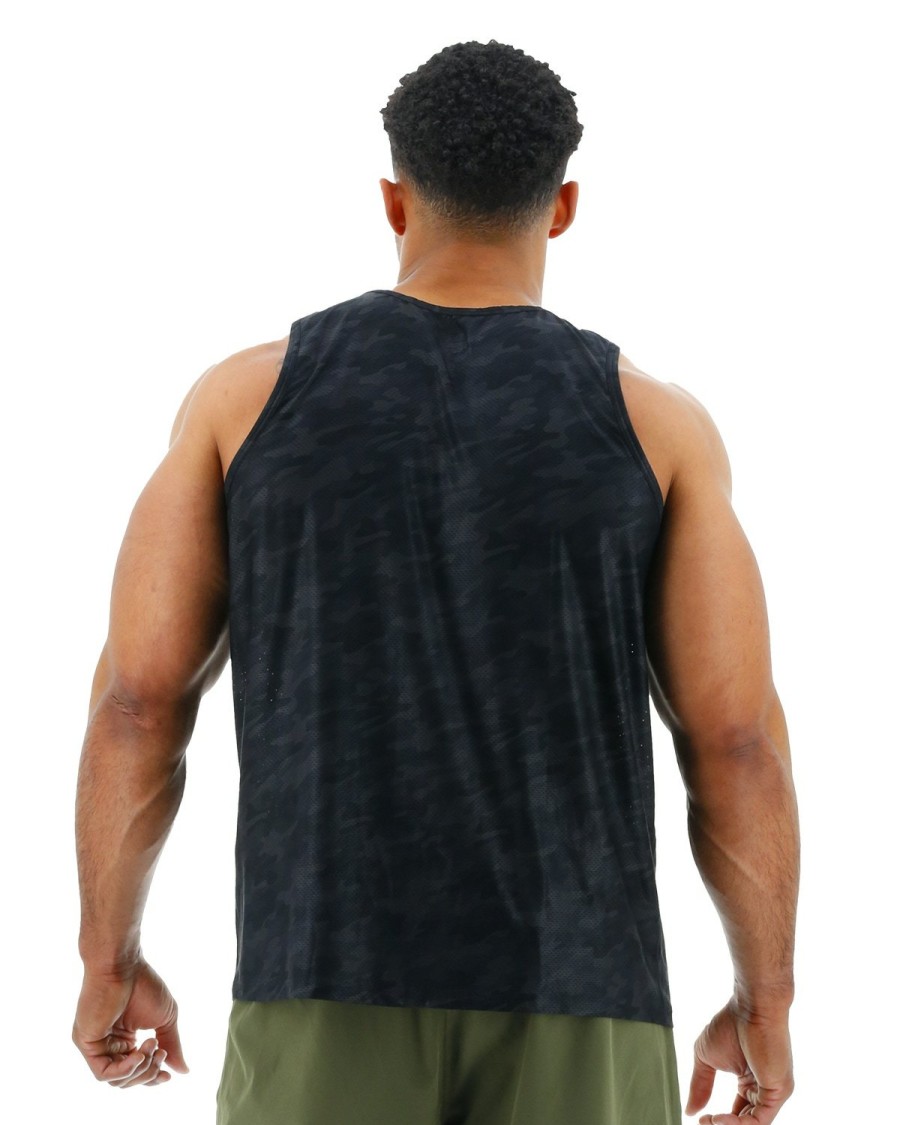 Men TYR Sport Shirts | Tyr Airtec Men'S Tank - Blackout Camo