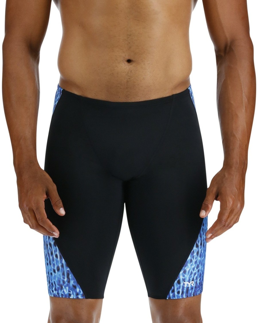 Men TYR Sport Team Suits | Tyr Durafast Lite® Men'S Blade Splice Jammer Swimsuit - Atolla