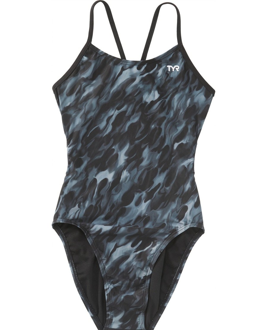 Kids TYR Sport Competition Swimwear | Tyr Durafast Elite® Girls' Cutoutfit Swimsuit - Draco