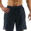 Men TYR Sport Shorts | Tyr Hydrosphere Men'S Lined 7" Unbroken Shorts - Blackout Camo