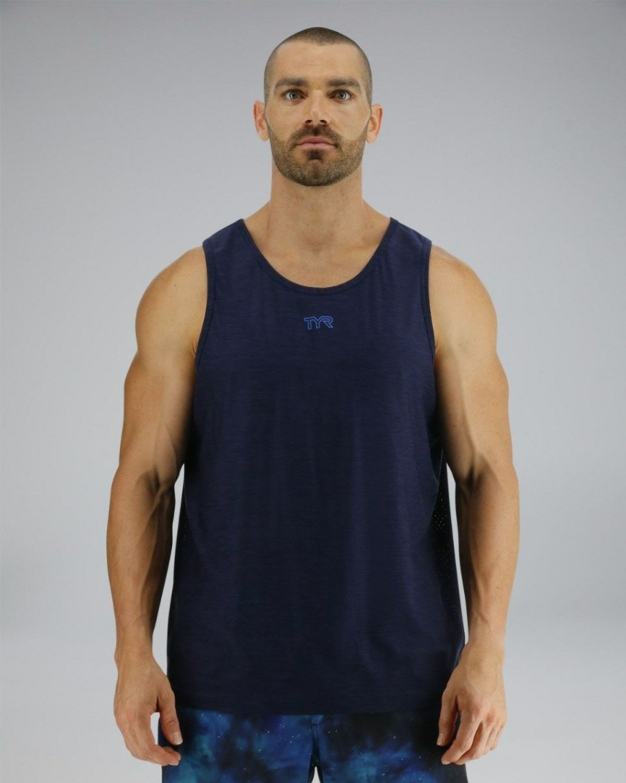 Men TYR Sport Shirts | Tyr Airtec Men'S Tank - Solid