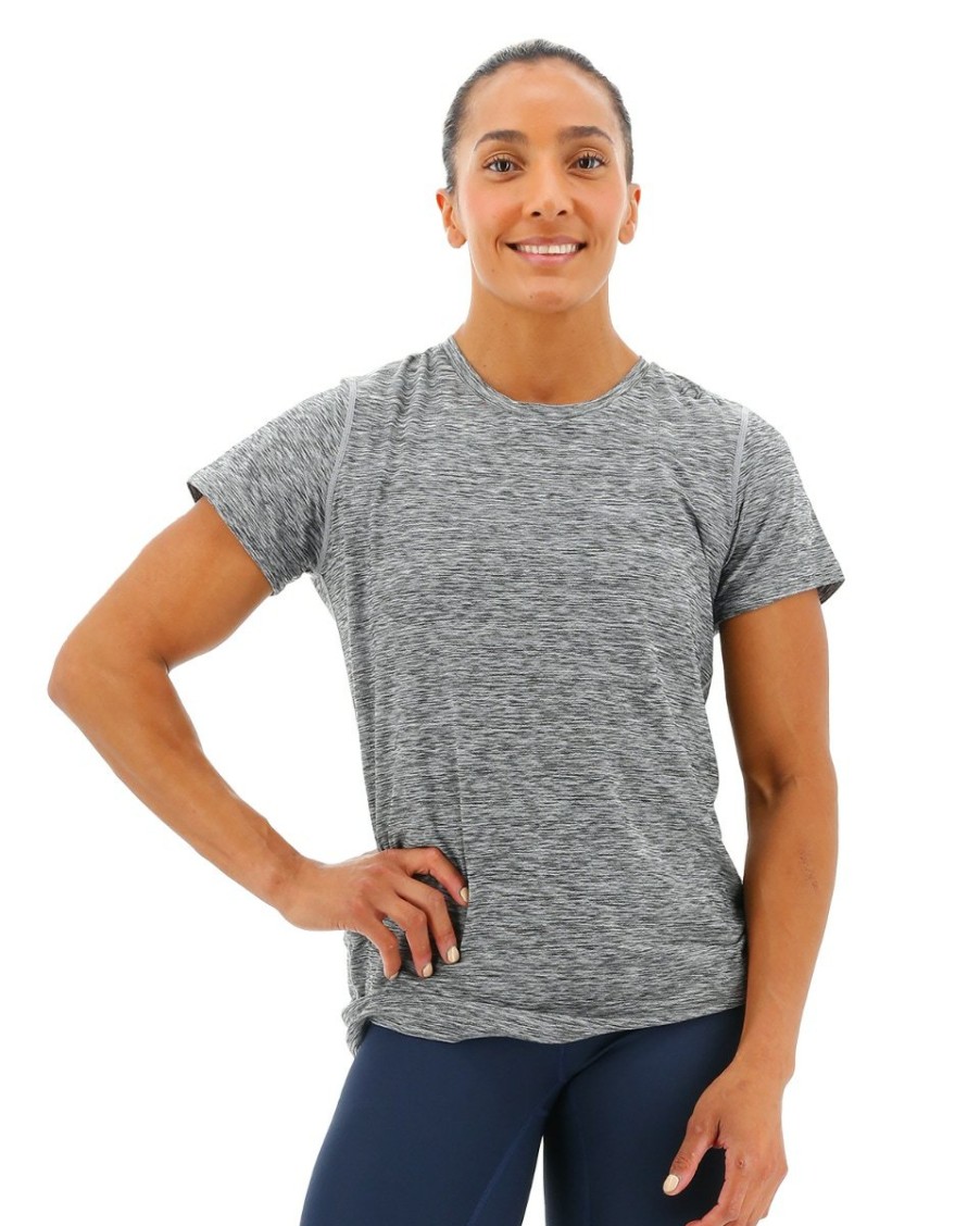 Women TYR Sport Shirts | Tyr Airtec Women'S Short Sleeve Tee - Solid