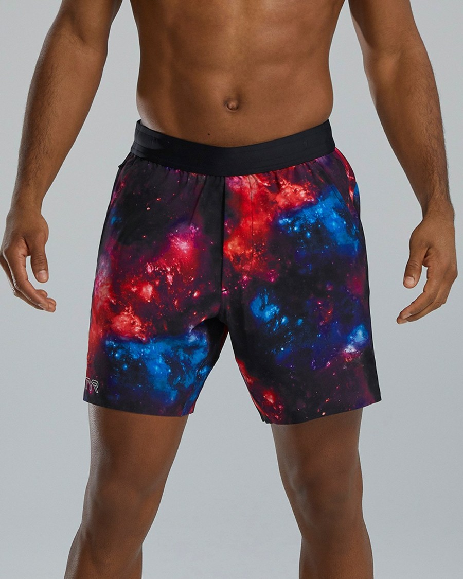 Men TYR Sport Shorts | Tyr Hydrosphere Men'S Unlined 7" Unbroken Shorts - Altair