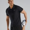 Men TYR Sport Shirts | Tyr Men'S Climadry Short Sleeve Polo- Solid