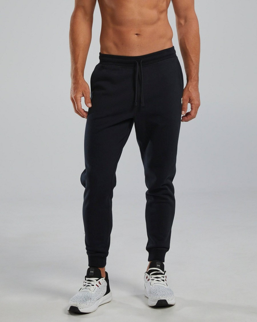 Men TYR Sport Pants | Tyr Men'S Ultrasoft Heavyweight Terry Jogger- Solid