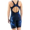 Women TYR Sport Technical Suits | Tyr Women'S Venzo Open Back Swimsuit - Phantom Oblivion