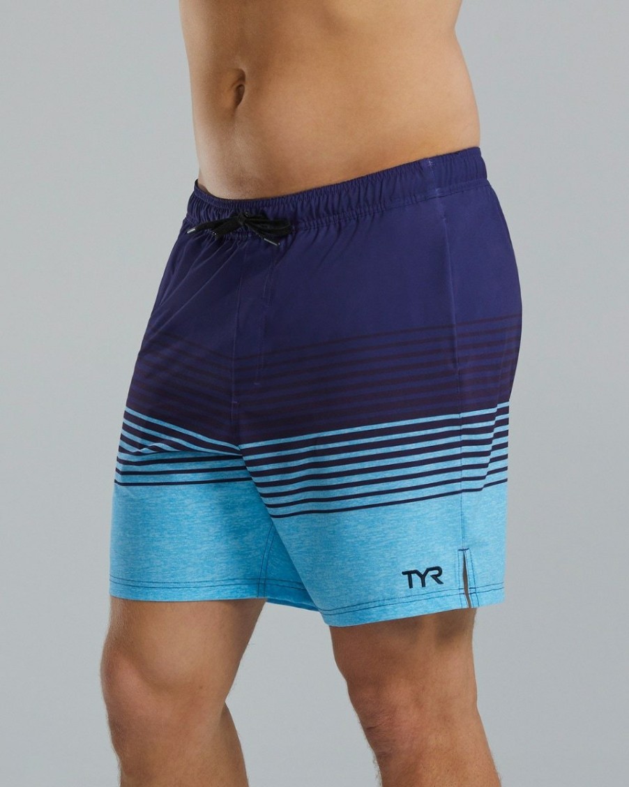 Men TYR Sport Beach & Board | Tyr Hydrosphere Men'S Skua 7" Volley Shorts - Talon