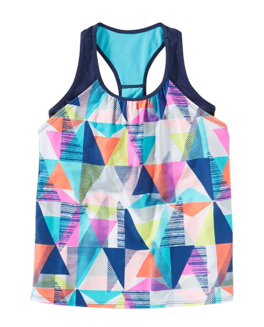 Kids TYR Sport Recreational Swimwear | Tyr Durafast Lite® Girls' Ava 2-In-1 Tank - Jigsaw