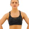 Women TYR Sport Sports Bras | Tyr Base Kinetic Women'S Dual Strap Sports Bra - Blackout Camo