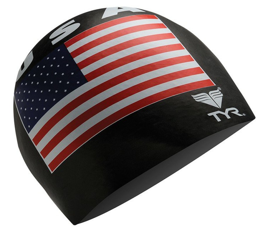 Men|Women TYR Sport Swim Caps|Swim Accessories | Tyr Adult Latex Swim Cap - Usa