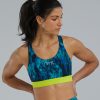 Women TYR Sport Sports Bras | Tyr Base Kinetic Women'S Crossback Sports Bra - Ripplex