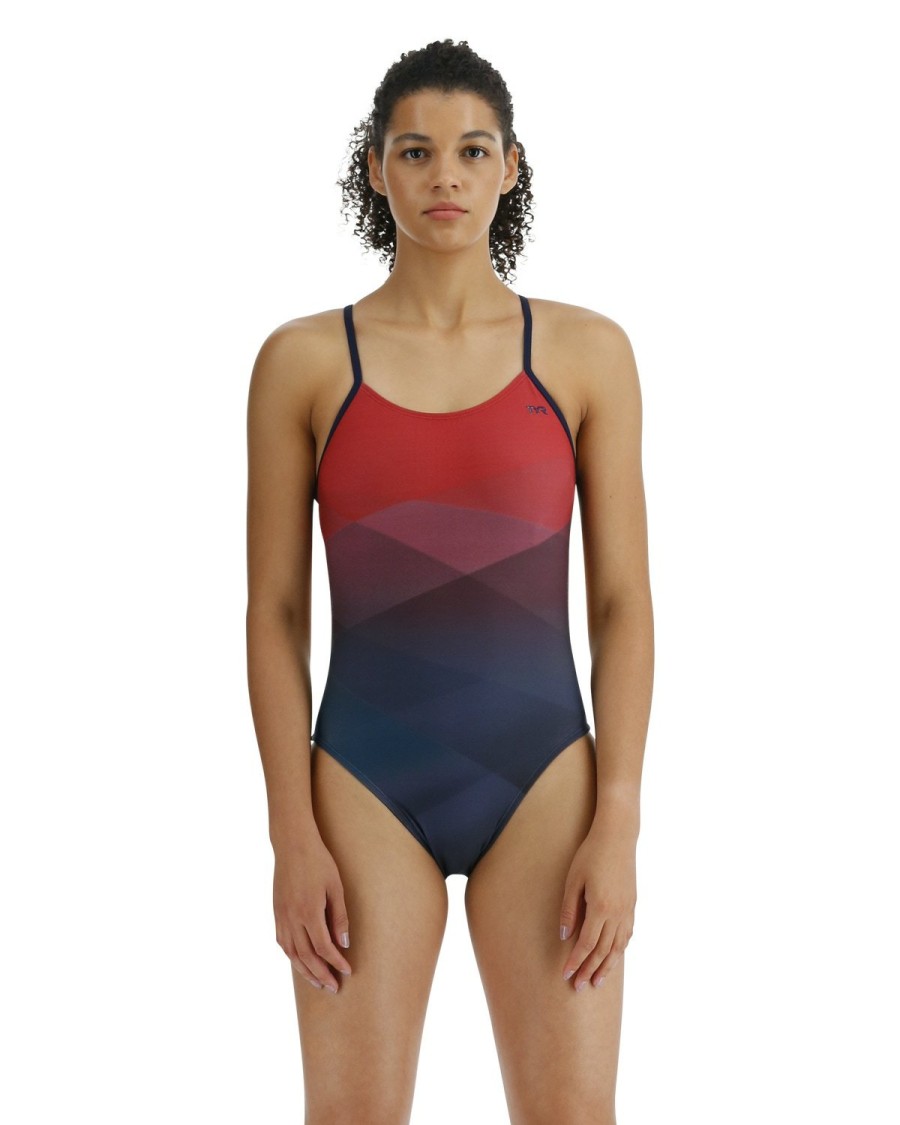 Women TYR Sport One Piece|Training Suits | Tyr Durafast Elite® Women'S Cutoutfit Swimsuit - Forge