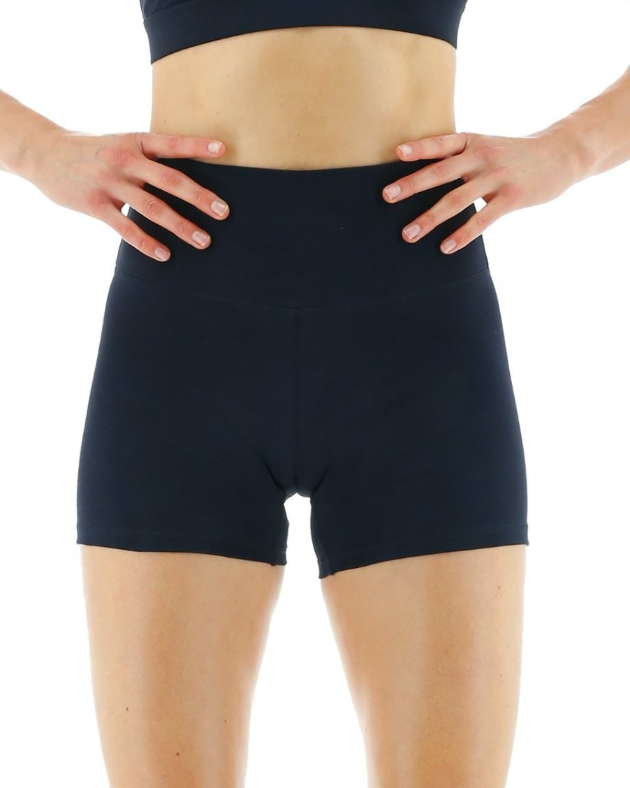 Women TYR Sport Shorts | Tyr Base Kinetic Women'S High-Rise 3.25" Shorts - Solid