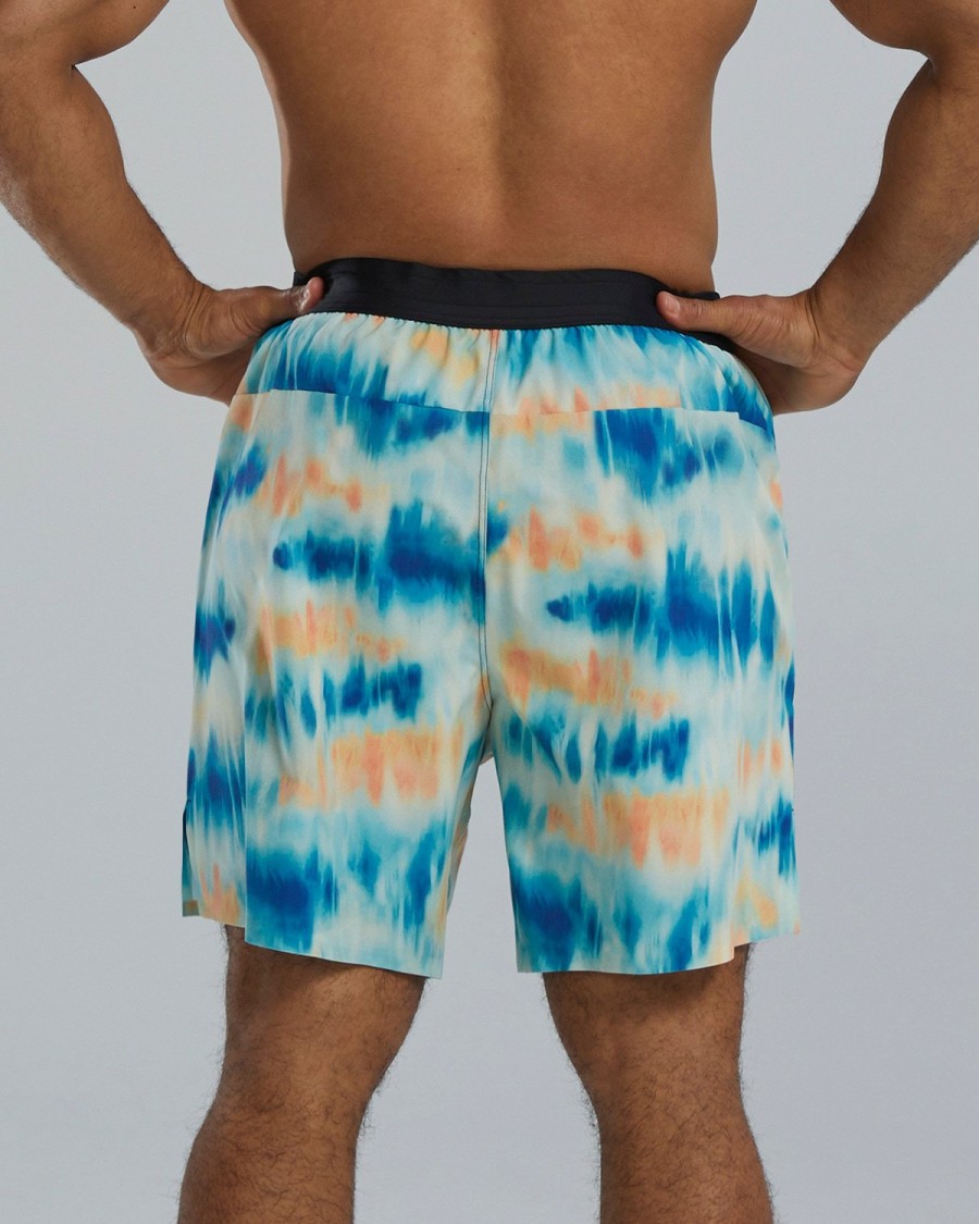 Men TYR Sport Shorts | Tyr Hydrosphere Men'S Unbroken Lined 7" Unbroken Shorts - Spectrik