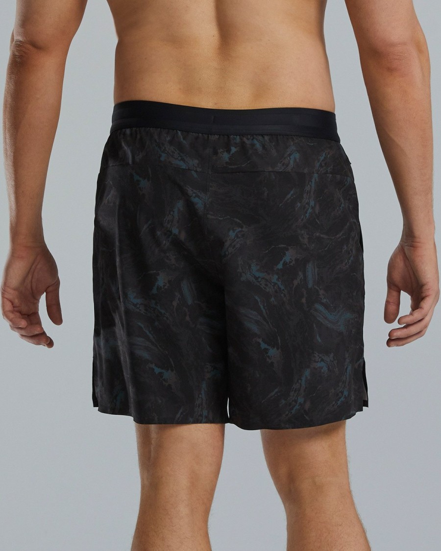 Men TYR Sport Shorts | Tyr Hydrosphere Men'S Lined 7" Unbroken Shorts - Meteorite