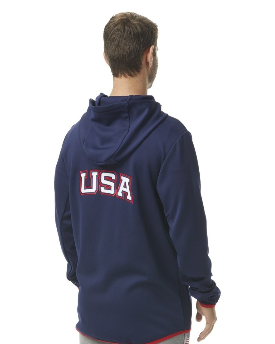 Men TYR Sport Shirts|Hoodies & Sweatshirts | Tyr Men'S Alliance Podium Full Zip Hoodie - Usa