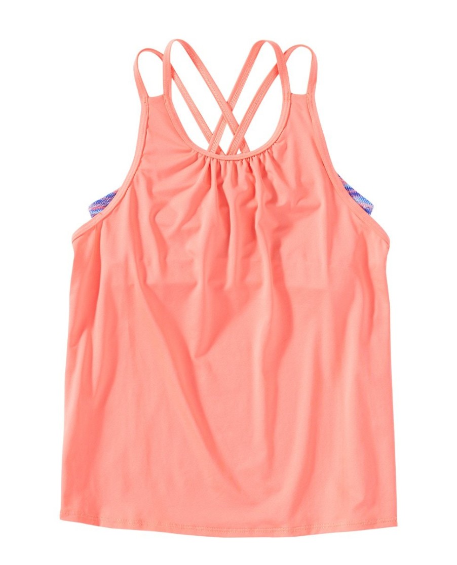 Kids TYR Sport Recreational Swimwear | Tyr Durafast Lite® Girls' Olivia 2-In-1 Tank - Parachute