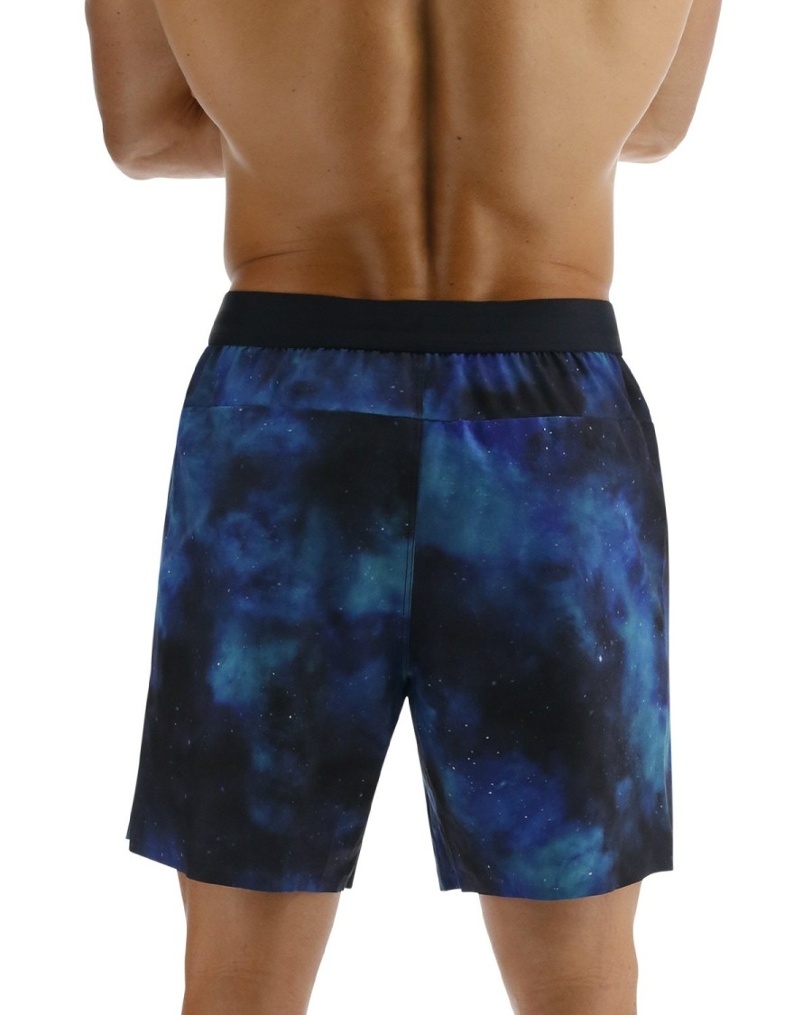 Men TYR Sport Shorts | Tyr Hydrosphere Men'S Unlined 7" Unbroken Shorts - Cosmic Night