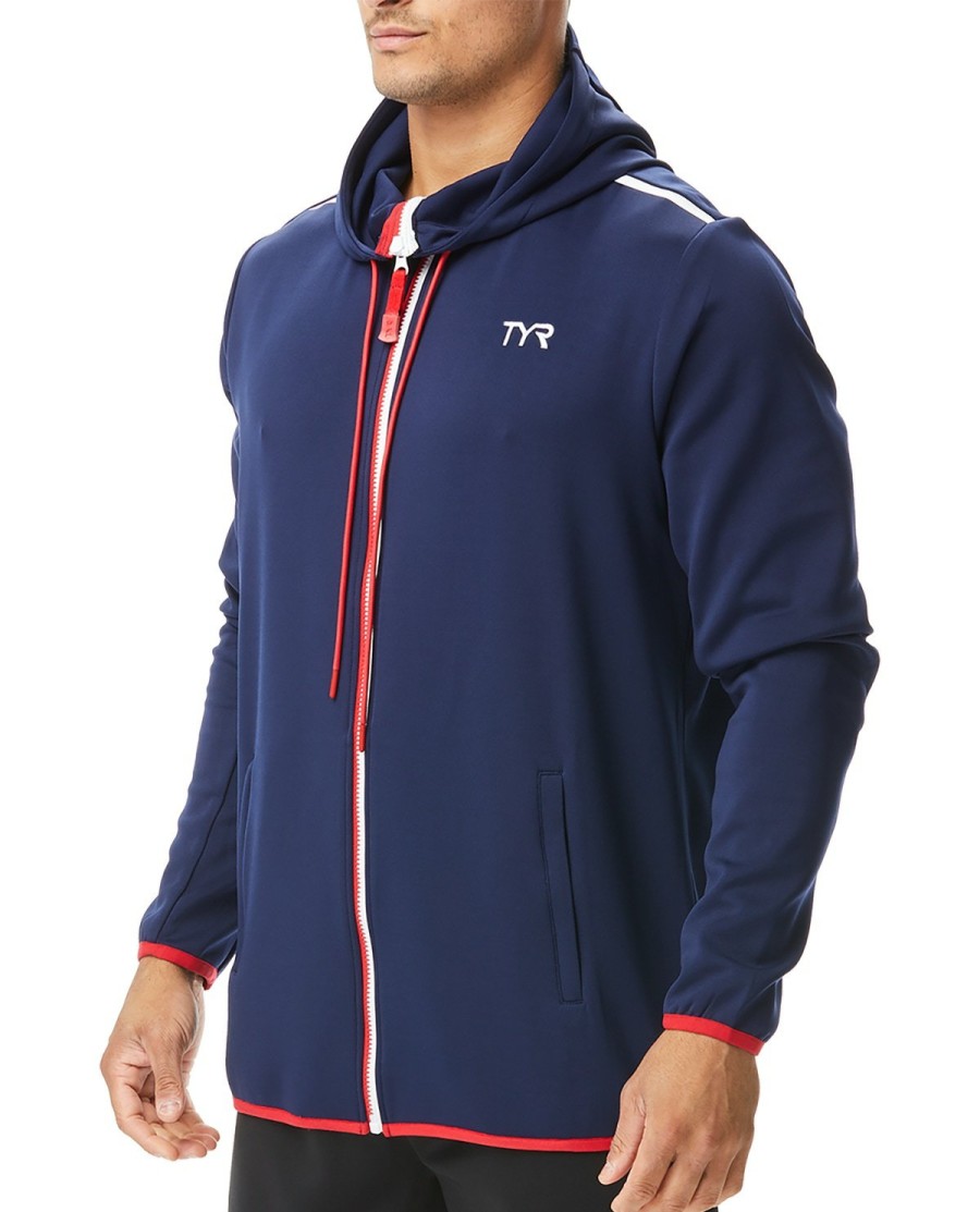 Men TYR Sport Hoodies & Sweatshirts|Shirts | Tyr Men'S Alliance Podium Full Zip Hoodie