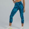 Women TYR Sport Leggings | Tyr Base Kinetic Women'S High-Rise 21" Leggings - Ripplex