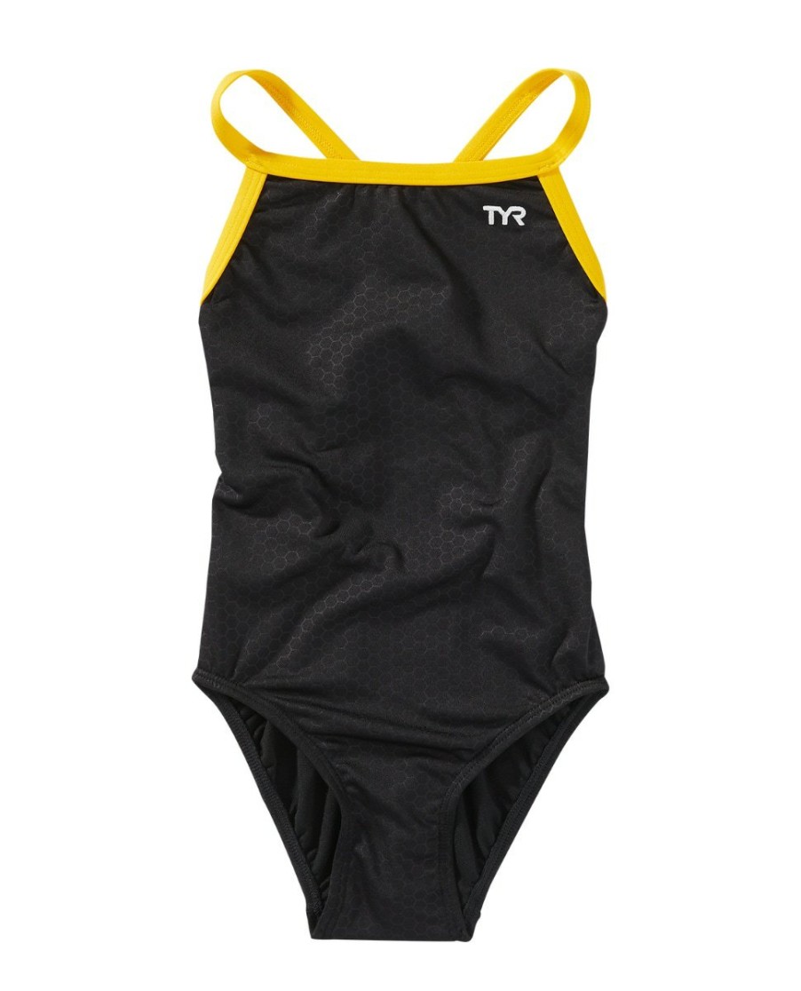 Kids TYR Sport Competition Swimwear | Tyr Durafast Elite® Girls' Diamondfit Swimsuit - Hexa