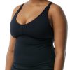 Women TYR Sport One Piece | Tyr Women'S Plus Solid V-Neck Sheath - Solid