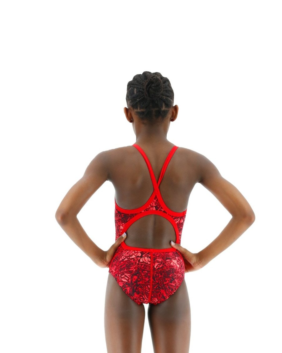 Kids TYR Sport Competition Swimwear | Tyr Durafast Lite® Girls' Diamondfit Swimsuit - Nebulous