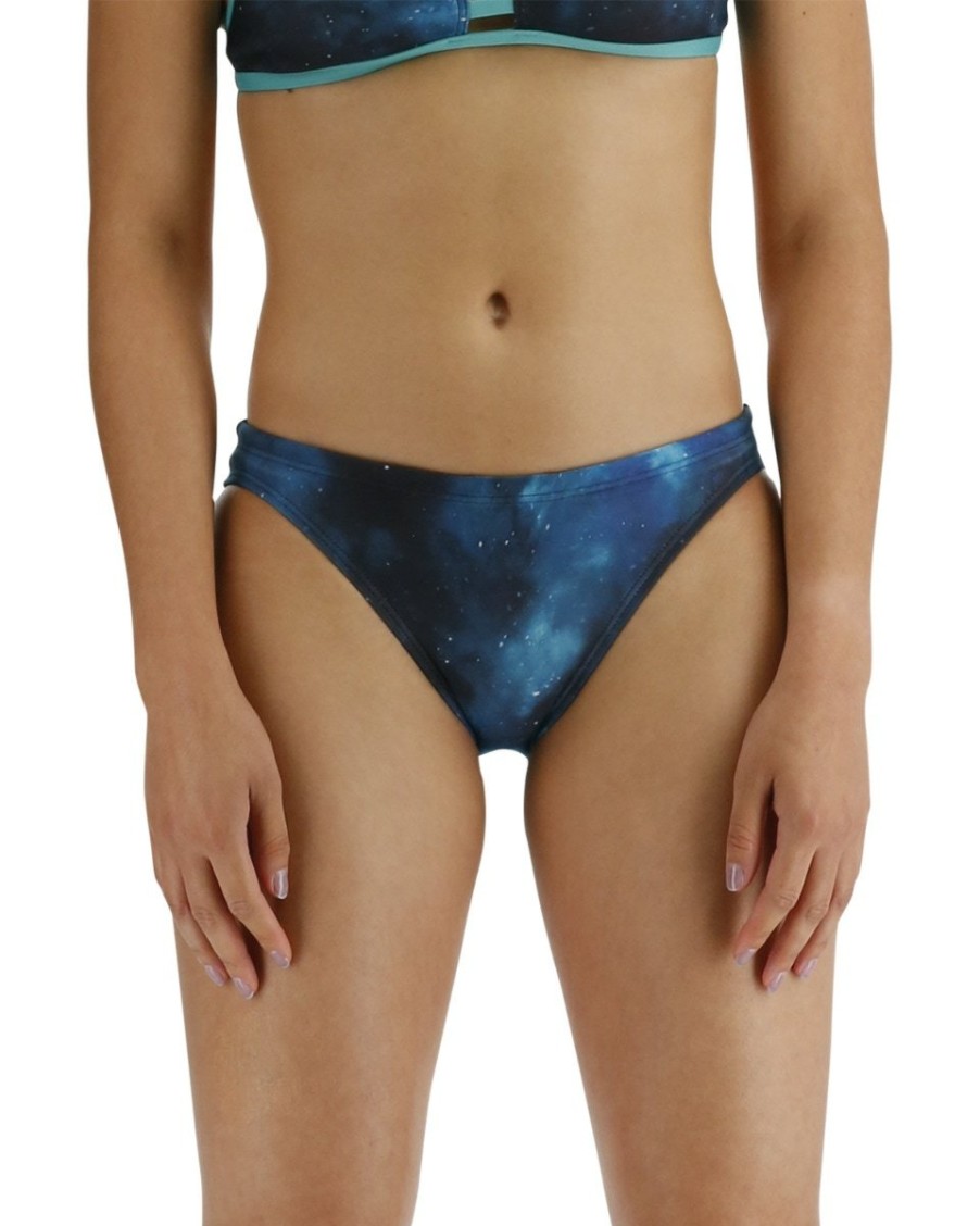 Women TYR Sport Two Piece|Training Suits | Tyr Durafast Elite® Women'S Classic Full Coverage Bikini Bottom - Cosmic Night