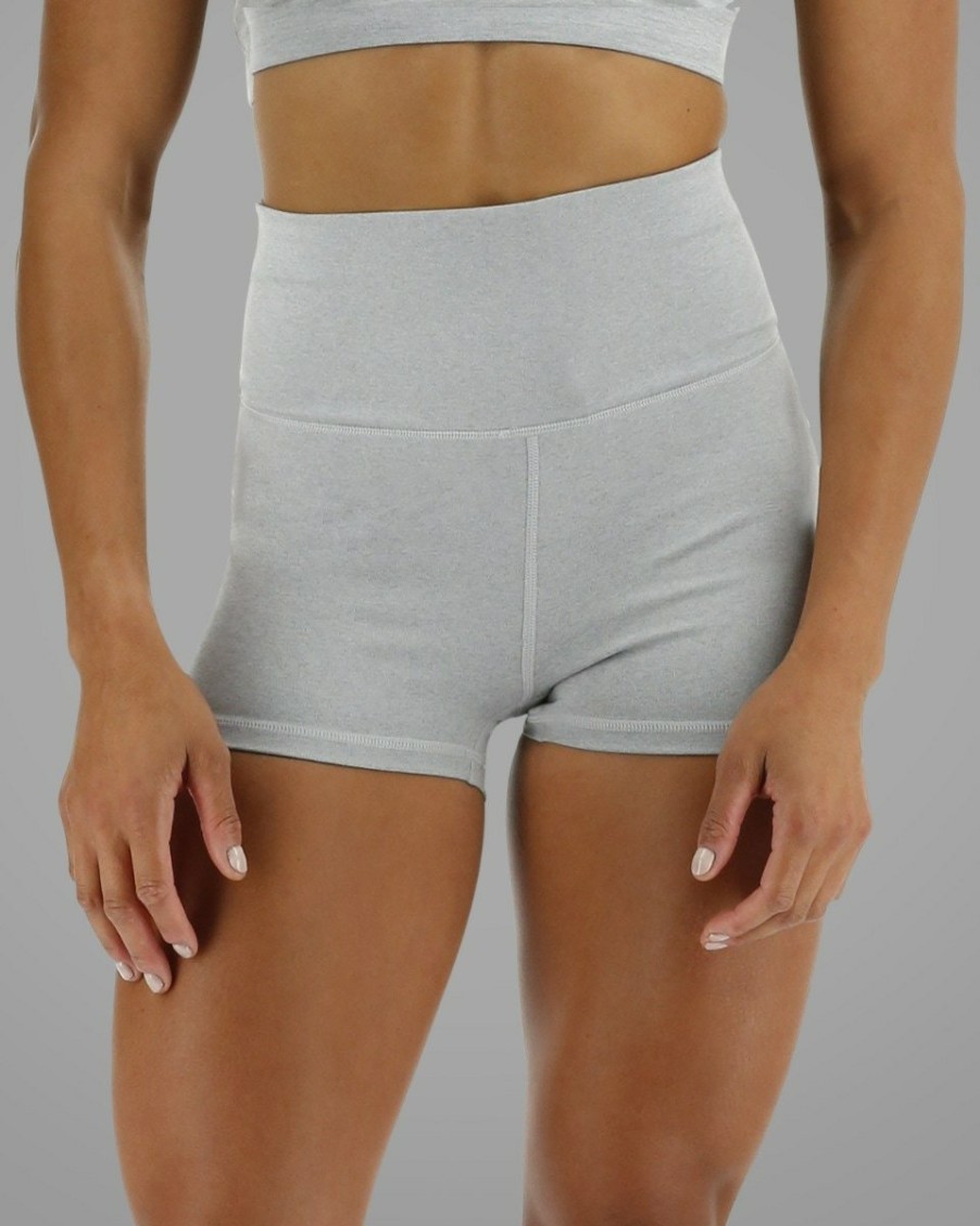 Women TYR Sport Shorts | Tyr Base Kinetic Women'S High-Rise 2" Shorts - Heather