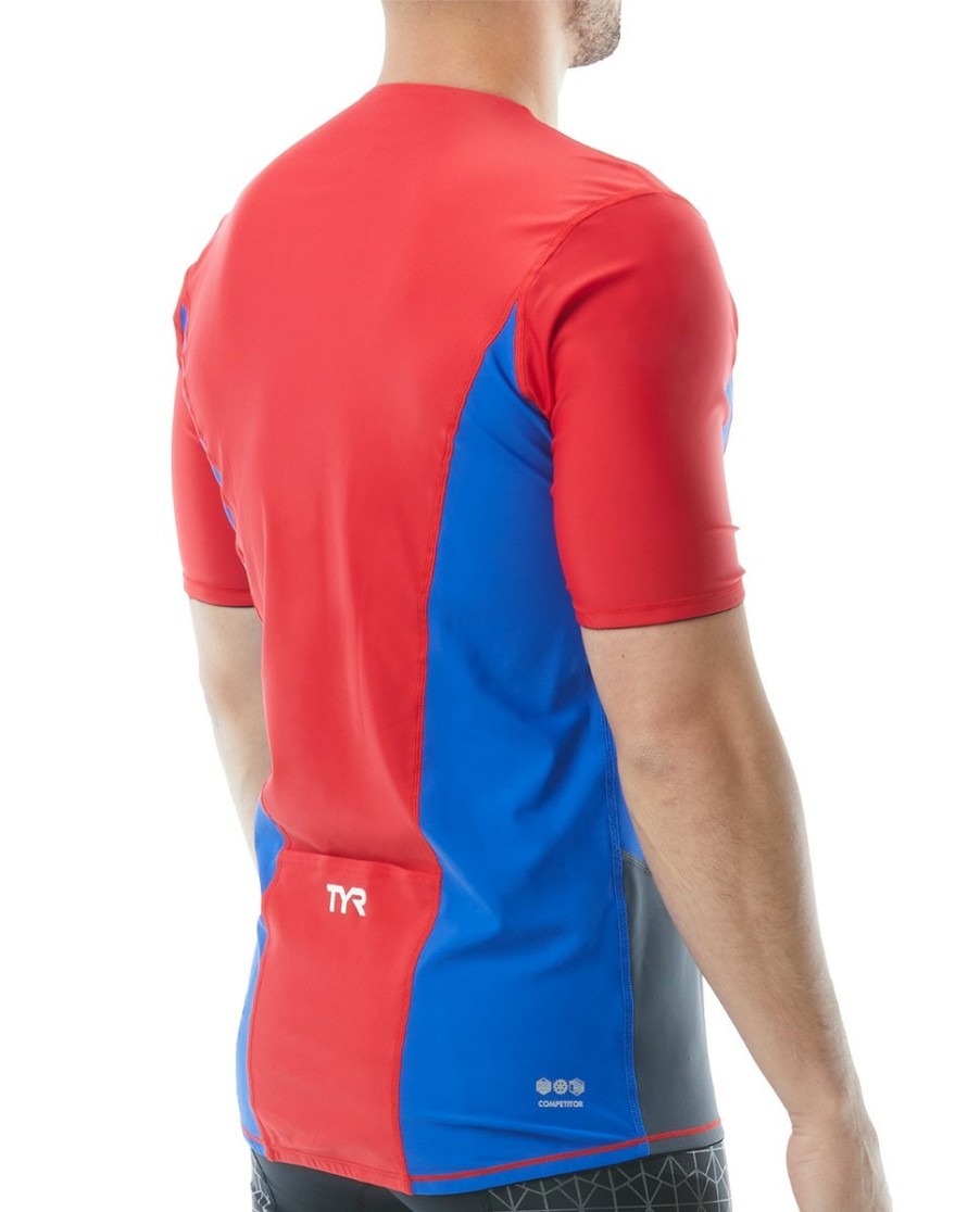 Men TYR Sport Triathlon | Tyr Men'S Short Sleeve Top