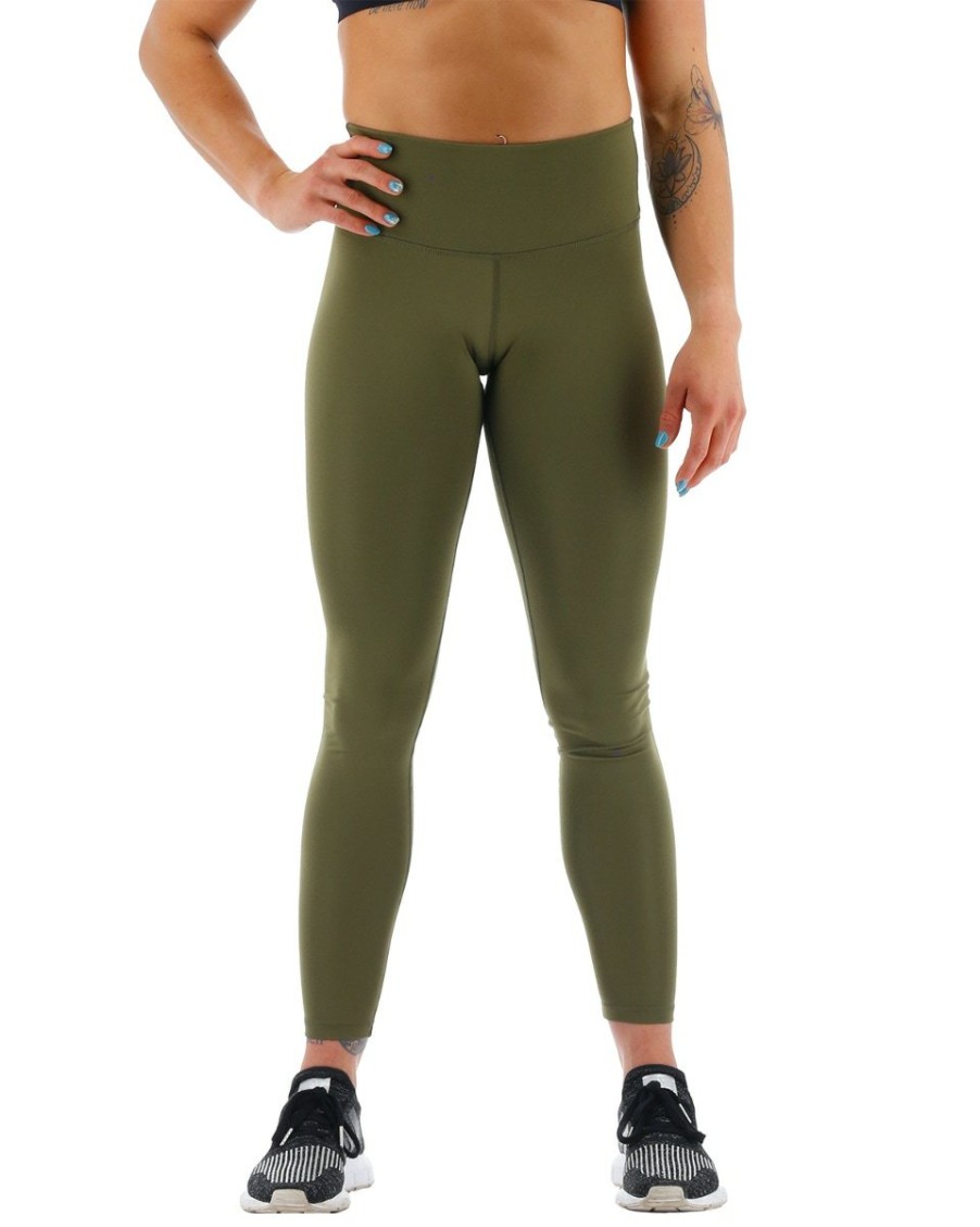 Women TYR Sport Leggings | Tyr Base Kinetic Women'S High-Rise 28" Leggings - Solid