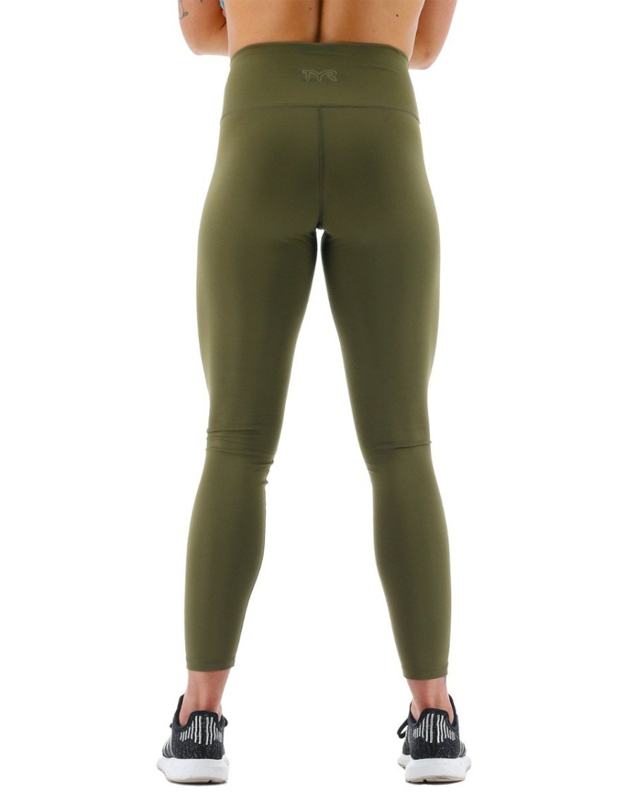 Women TYR Sport Leggings | Tyr Base Kinetic Women'S High-Rise 28" Leggings - Solid